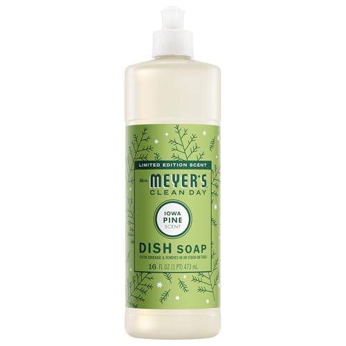 MRS. MEYER'S CLEAN DAY Liquid Dish Soap, Limited Edition Iowa Pine, 16 fl. oz