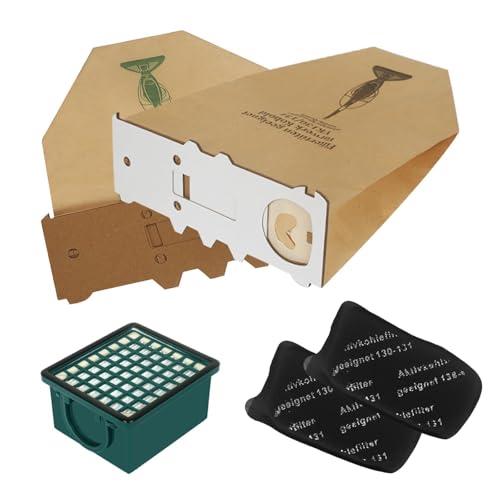 20 Staubsaugerbeutel für Vorwerk Kobold 130/131/131SC mit 1 HEPA Filter + 2 Motorfilter