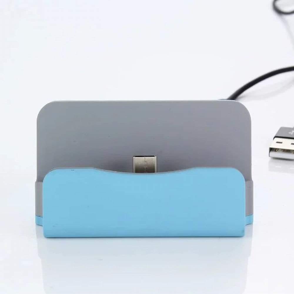 Elevea 𝟏𝟓 𝐘𝐞𝐚𝐫𝐬 𝐆𝐮𝐚𝐫𝐚𝐧𝐭𝐞𝐞 Dock Cradle Micro USB Charger Desktop Stand with Micro USB Cable Connector for Charging and Data Sync, Stable and Convenient Stand for Android Smartphones-image-2