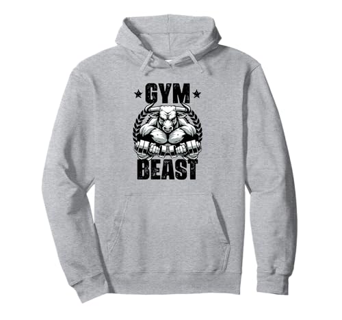 Gym Beast Bull Haltérophilie Citation Gym Fitness Sweat à Capuche