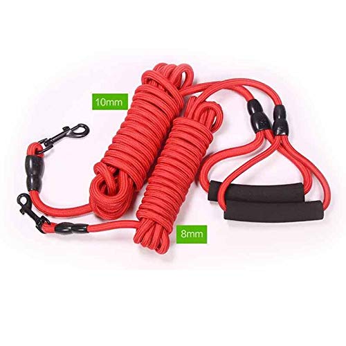 Correa de Perro Amárrelos 2M / 3M / 5M 10m de Largo for Perros/Nylon Lead Mascotas Alpinismo Cuerda Caminando al Aire Libre Correas de formación de la Cuerda Perros del cinturón de Seguridad