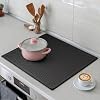 YUHFERA Stove Top Cover for Electric Stove - Silicone Stove Mat for Glass Top, Glass Cooktop Protector for Kitchen,Multi-Functional Oven Covers for Electric Stove (Black,28 x 20) #2