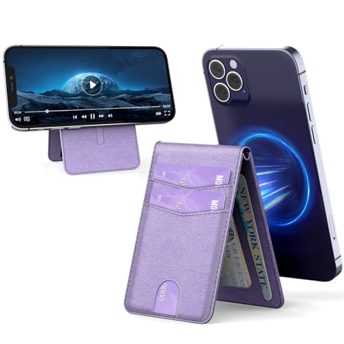 Porte-carte magnétique MagSafe YINHEXI violet pour homme moderne actif