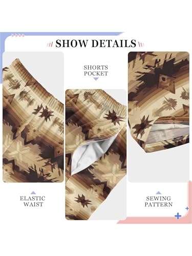 Ethnic Aztec Pattern Boys Pants for Kids Jogger Pants with Pockets S4