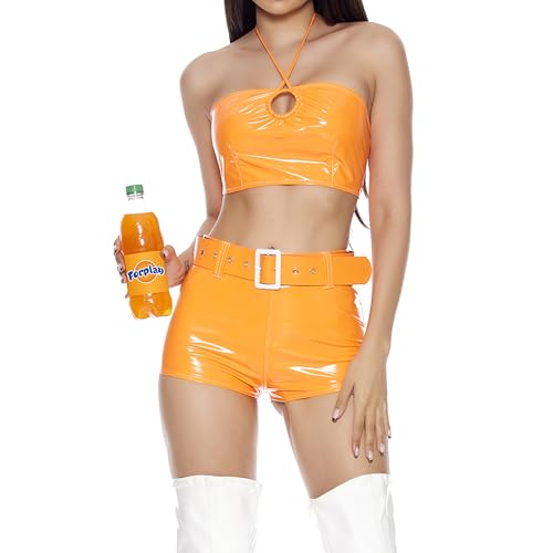 Forplay Women's Delicious Spokesmodel Costume, Orange, M/L