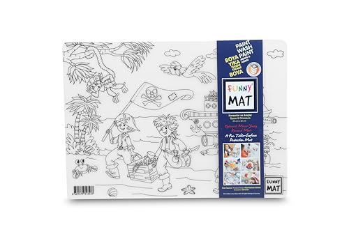 Funny Mat Piratas & Vehículos, 25 x 35 cm