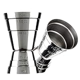 Premium Stainless Steel Jigger – US Standard Double-Sided Cocktail Measuring Tool for Precise Drink Mixing, Durable Bar Accessory 2 Oz. Capacity