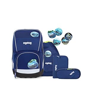 ergobag Brede schooltassenset 5-delig incl. Klettie-set