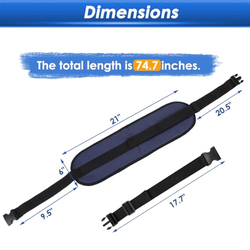 NEPPT Wheelchair Seatbelt Restraints for Dementia Patients Fall Prevention for Elderly Wheelchair Safety Harness for Adults Chair Seat Belt Adjustable Waist Support Straps to Prevent Sliding - Thumbnail 2