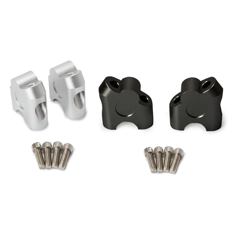 Guidon Moto Élévateur Pivotant en Aluminium Anodisé pour Conduite Confortable 22mm