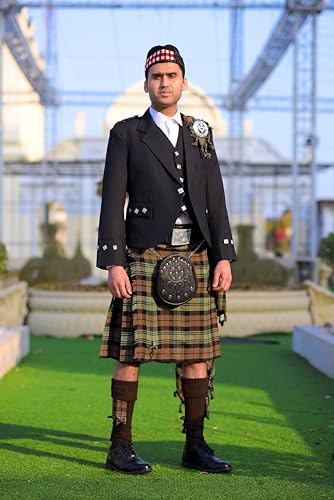 Scottish Argyle Kilt Jacket With Waistcoat/Vest4