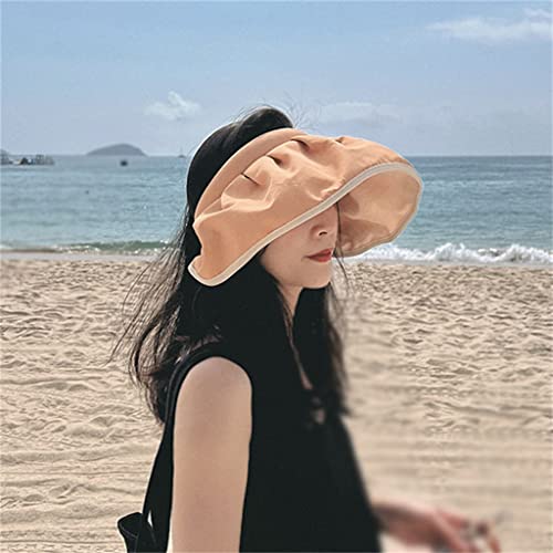 Chapeau de soleil femme été pare-soleil avec casquette à grand bord et couverture visage