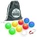 GoSports 85 mm LED Bocce Ball Game Set - Includes 8 Light Up Bocce Balls (8.5oz each), Pallino, Case and Measuring Rope