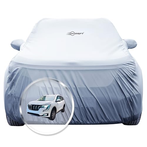 Image of NEODRIFT 'SilverTech' Car Cover for Mahindra XUV 700 (100% Water-Resistant, All Weather Protection, Tailored Fit, Precision-Fit & Breathable Fabric) (Colour: Silver)