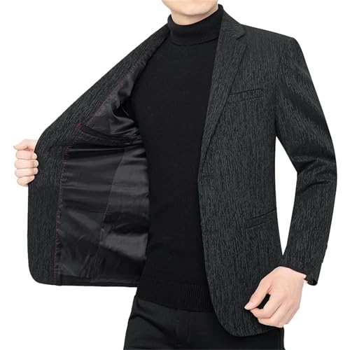 Men Black Casual Blazers Jackets Solid Business Suits Coats Blazers Slim Single Breasted tops3