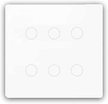 Tuya Brazil 4X4 Smart Life WiFi Wall Light Switch 4/6/8Gang Touch Sensor Glass Panel Remote Control Voice Control White 6 Gang
