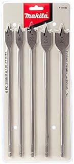 Makita P-46090 5 Piece Performance Flat Bit Long Length Set