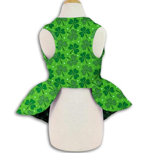 Robe de la Saint-Patrick pour chien chat jupe mignonne petits chiens - 3