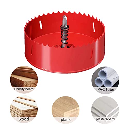 Astp&Fh Hole Saw (102Mm) Metal Wood Hole Saw Drill Bit Teeth Cutting For Smooth Cutting Of Wood Hole Boards, Corn Hole Boards, Thin Metal Plastic Fiber Boards #TOP4