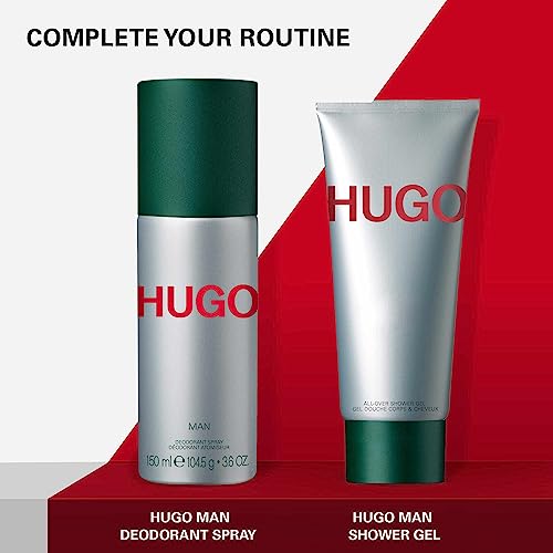 HUGO MAN Deo Stick, aromatisch-belebende Duftnoten mit Tannenbalsam für spontane Männer, 75ml