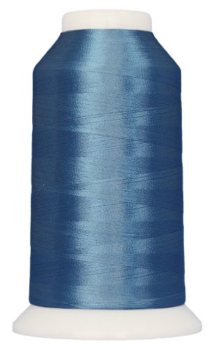 Superior Threads Magnifico 2-Ply 40 Weight Trilobal Polyester Sewing Thread Cone - 3,000 Yards (#2158 Venetian Blue)