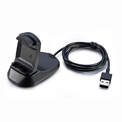 Fitbit Ionic chargeur USB, support de maintien, Ifeeker de remplacement de prise en charge USB Station de recharge support adaptateur chargeur station de chargement pour Fitbit Ionic Samrtwatch, Noir