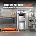 Imagen de 20L/H,1400w Máquina de Helado Molle Comercial Máquina de Helado Molle Máquina de Helado Para Restaurantes Bares Cafés Panadería