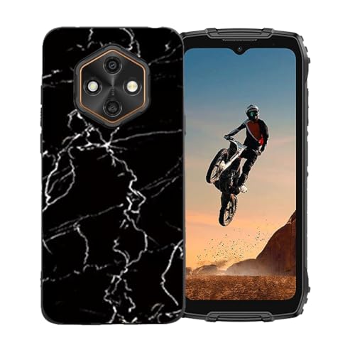 LCEHTOGYE �K�p Ulefone Rugking 4 Pro�p�P�[�X�A�K�p Ulefone Rugking 4 Pro (6,56")�ƌ݊����̂��钴���^�u���b�N�\�t�gTPU�V���R���Q���P�[�X�ی�J�o�[ - LLM9