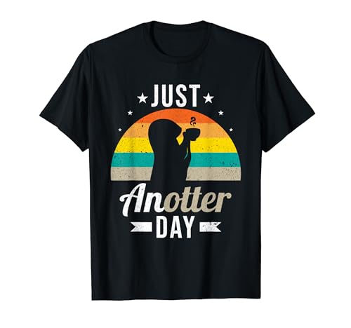 Funny Just Anotter Day Otter Coffee Drinking Coffee T-Shirt