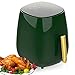Heisluftfritöse 4.5L Große Heißluftfritteuse XXL Fritteuse Heissluft Ohne Fett Heißluftfritteusen Luftfritteuse Fritteuse Ohne öl Air Fryer Digitalem Touchscreen, 1400W (Green)