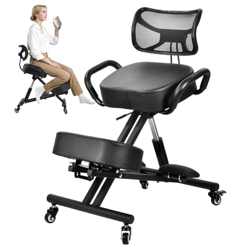 Adjustable Backrest and Footrest Kneeling Chair on Amazon