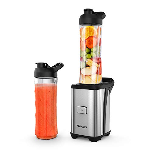 Frullatore Personale Nataka Da 600ml, Plug-in, Regolabile, Facile Da Pulire, Colore Nero