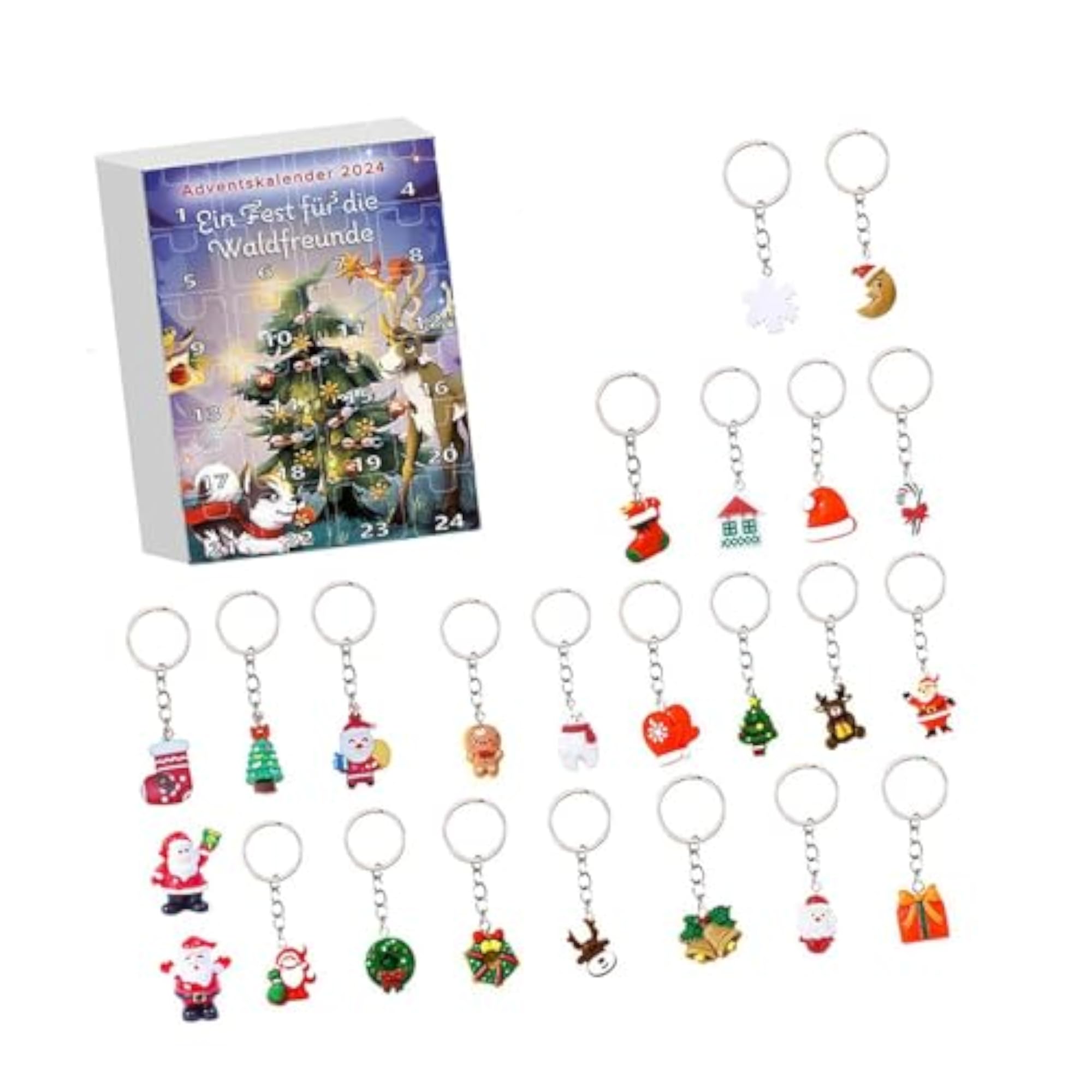24 Pieces Christmas Tree Hanging Figurine Ornaments