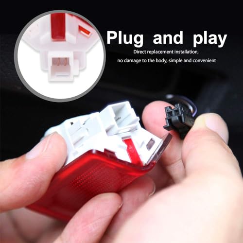 Sylswx Türlicht Einstiegsbeleuchtung für AMG Logo, 4 Stück Türbeleuchtung Logo Projektor, Autotür Projektor Licht Zubehör für A B C E M G AMG er W166 W176 W205 W212