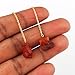 Natural Raw Carnelian Gemstones Threader Earrings, Handmade Dangling Earrings for Women, Gold Plated Earrings, Rough Stones & Healing Crystals, Women Jewelry, Gift For Her