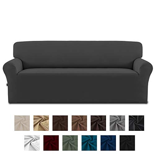 Easy-Going Fleece Stretch Sofa Slipcover – Spandex Anti-Slip Soft Couch Sofa Cover, Washable