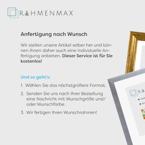 Morena MDF Rahmen für Bild 72x100cm Schwarz Matt mit Acrylglas – Ansicht 5