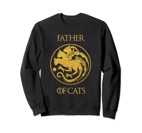 Camisa de padre de gatos gato papá gato papá Sudadera