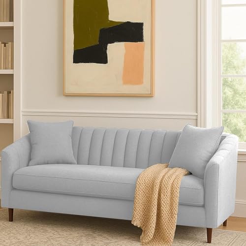Image of Casaliving Doraldo 3 Seater Sofa Set for Living Room (Grey Colour Premium Fabric) Premium Fabric Sofa Set for Living Room & Hall