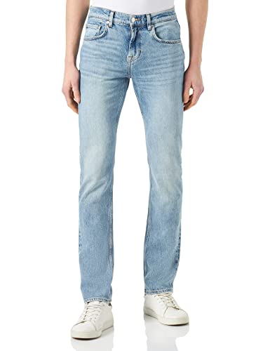 7 for All Mankind Jeans Slimmy coupe droite ajustée stretch homme bleu marine