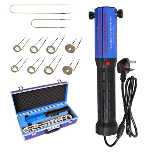 Bitone Induction Heater Bolt Removal 1300W 220V Heat Induction Tool for Rusty Screw Removing Nut Buster Tool with 10 Coil and 1Box Case