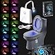 16 Farben ToilettenLicht WC-Nachtlicht, USB-Aufladung Toilette Licht Wasserdichter Motion Sensor Toilettenschüssel Nachtlampe mit Projektorlampe Bewegungsmelder Toiletten-LED-Licht für Badezimmer