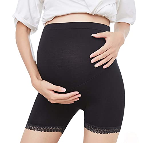 JSijepa Short de maternité réglable en dentelle pour femme enceinte, Noir , XXL Cover