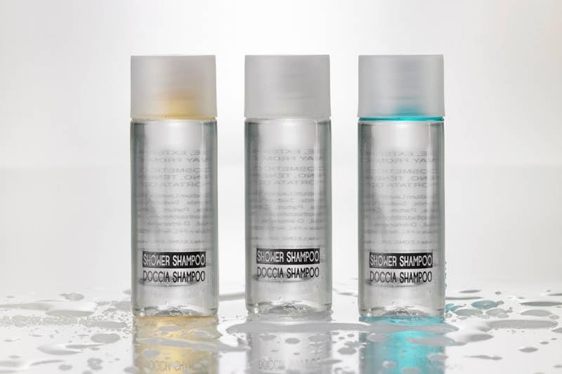 Bagnodoccia Shampoo 30 ml 100 pz Linea Cortesia hotel Tulip Trasparente kit viaggio B&B