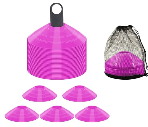 Image of Fitfix Disc Cones Set |Space Marker| - Soccer Cones for Training, Football, Kids, Sports, Field Cone MarkersPro Disc Cones Set |Space Marker| - Footbal Field Cone Marker