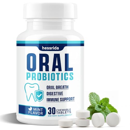 Oral Probiotics for Mouth Bad Breath, 5 Billion CFU Dental Probio...