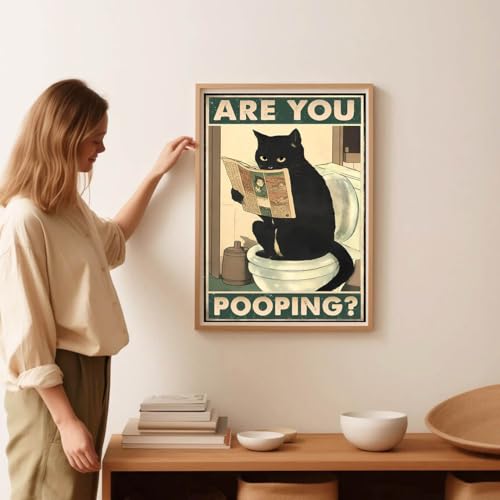 Image of Black Cat Stamped Cross Stitch Kits for Adults - Embroidery Kits for Beginners Adults,11 CT Patterns Dimensions Counted Cross Stitch Kits for Adults Arts Craft 12x16 inch
