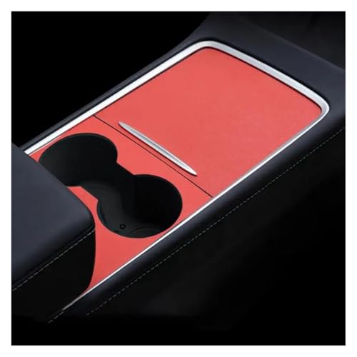 Tira Interior Automóvil Para Tesla Para Model 3 Para Y Panel Consola Central Pegatina Película Grano Madera Cubierta Control Central Carbono Accesorios Interiores Coche Interior Coche Consola(Matte Re