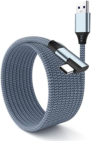 For Oculus Quest 2 Link Cable16.4ft Oculus Link Cable Fast Charging and High Speed Data Transfer Nylon Braided USB 3.0 to USB C Cable Compatible with Oculus/Meta Quest 2 VR Headset Gaming PC Steam VR