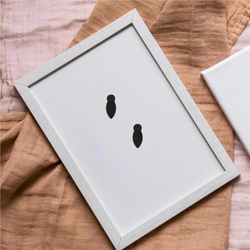 Image of Picture Frame Backing Clips 500 Pcs Backing Clips Plastic Picture Frame Fastener Mounting Hardware Photo Frame Supplies Decorative Buckle for Hanging Pictures